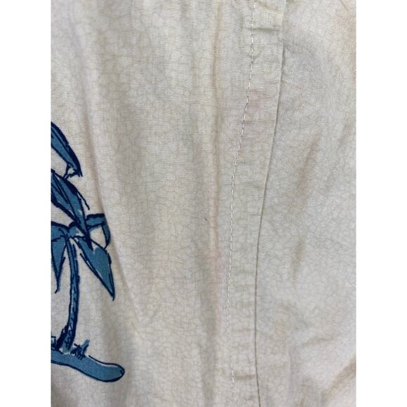 Campia Moda Men’s Large Hawaiian Camp Shirt Yellow Floral Golf Print Button Up - Picture 10 of 10